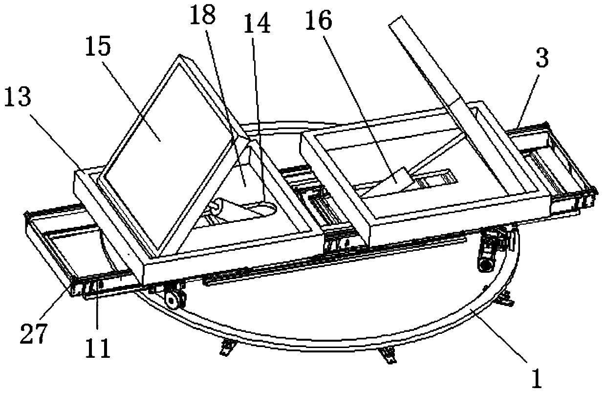 A rotating LED light with adjustable irradiation angle