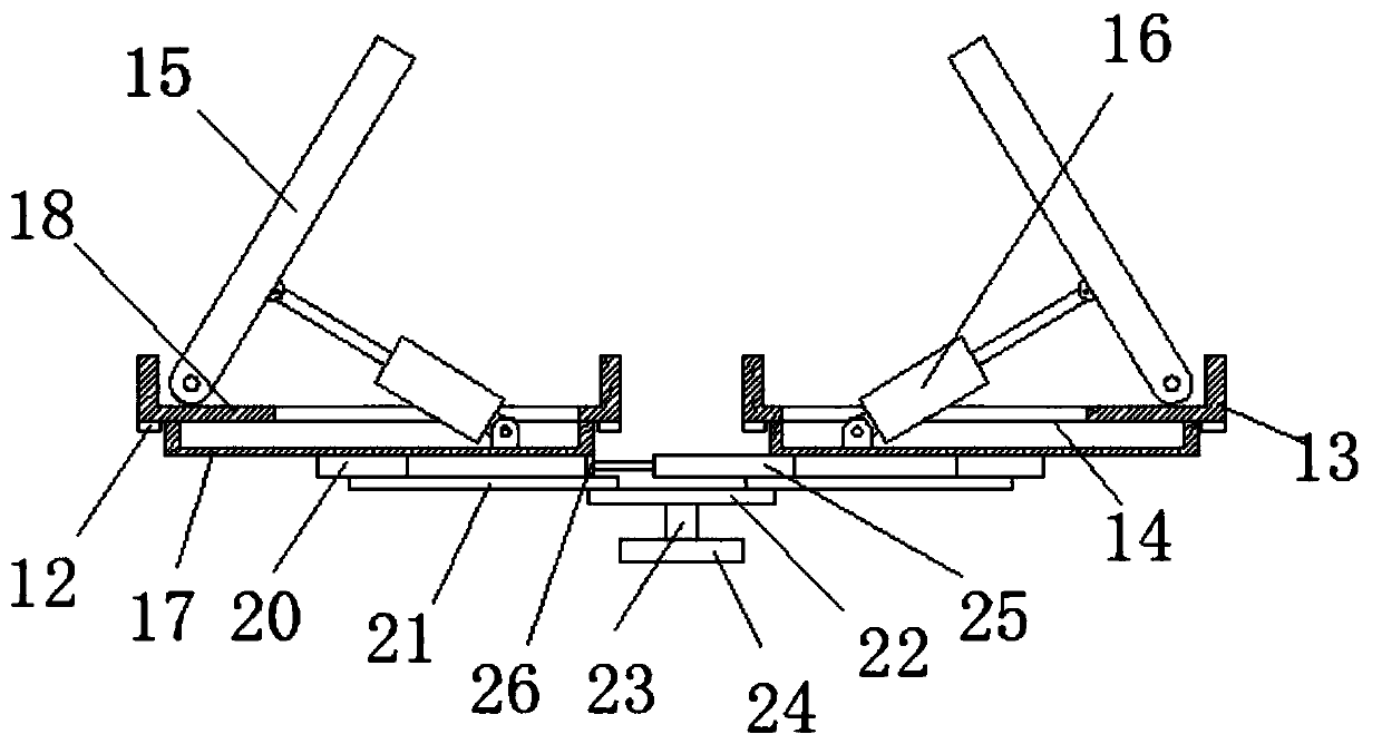 A rotating LED light with adjustable irradiation angle