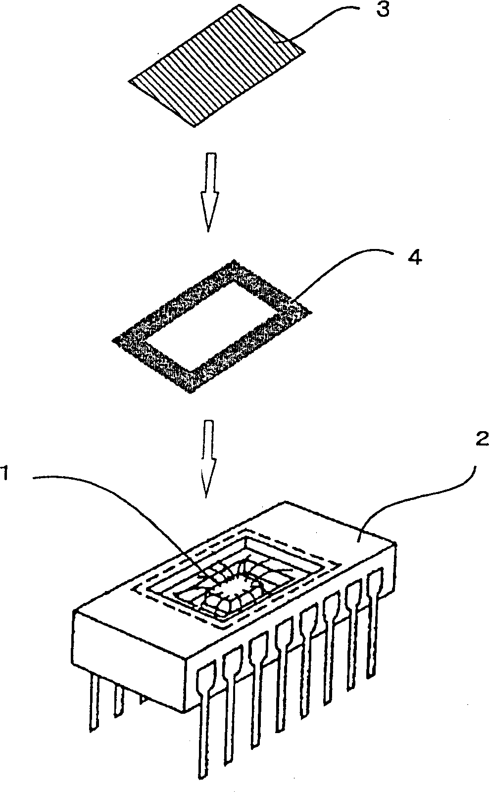 Method for hermetic sealing of electronic parts