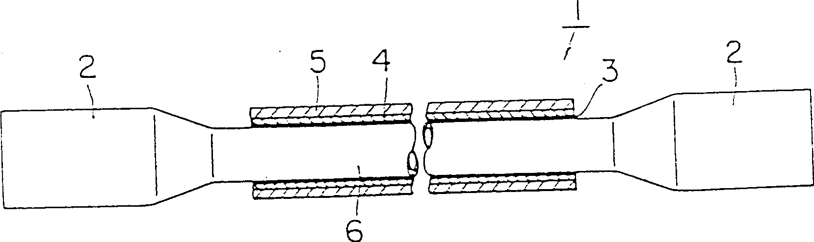 Steel pipe connector of ladder-type sleeper for railway track