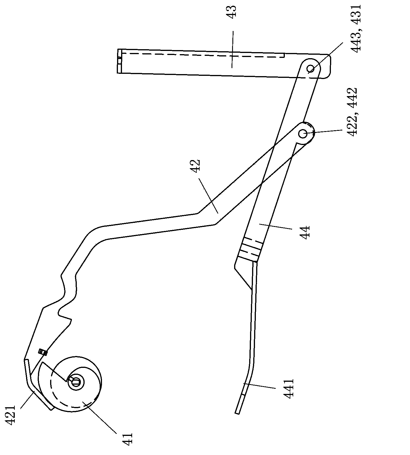 Lifting device of drainage pipeline of toilet bowl