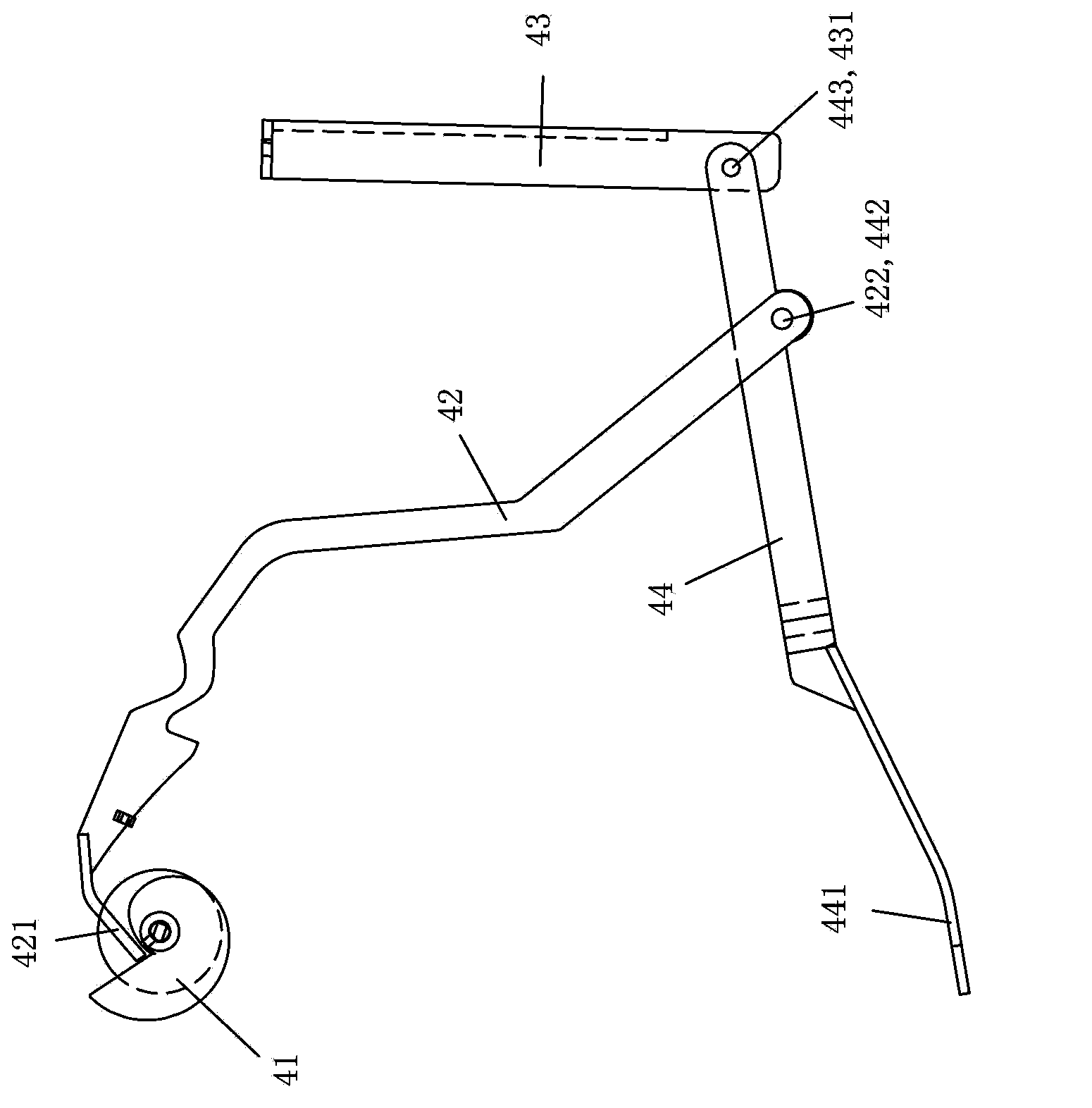 Lifting device of drainage pipeline of toilet bowl