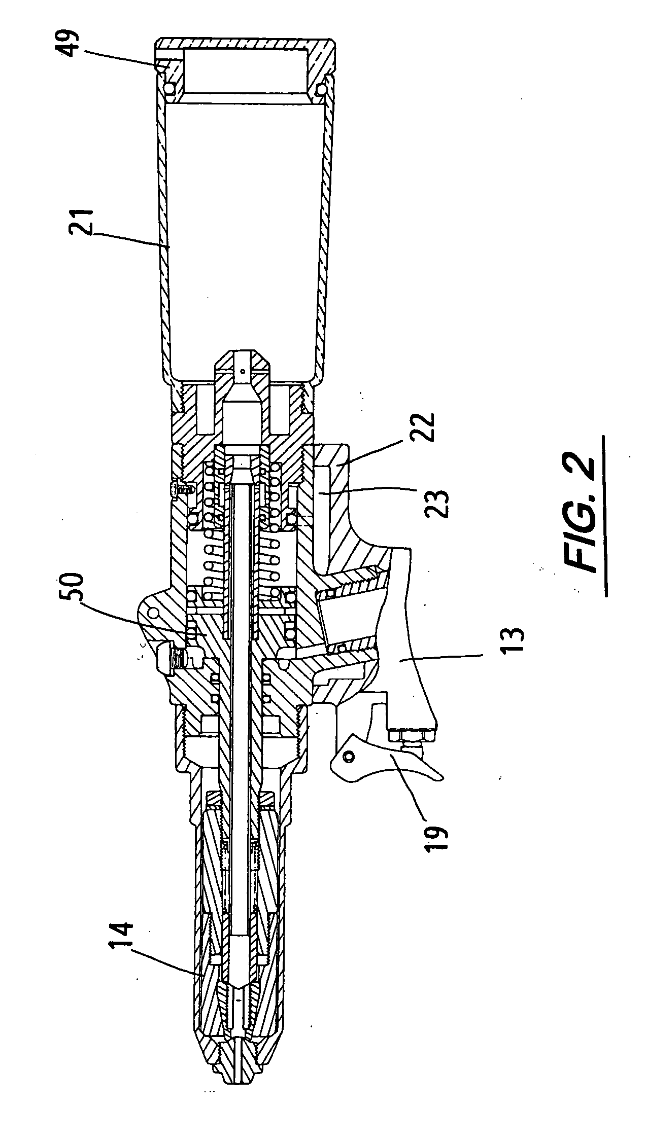 Automatic suction and repelling device for rivet gun