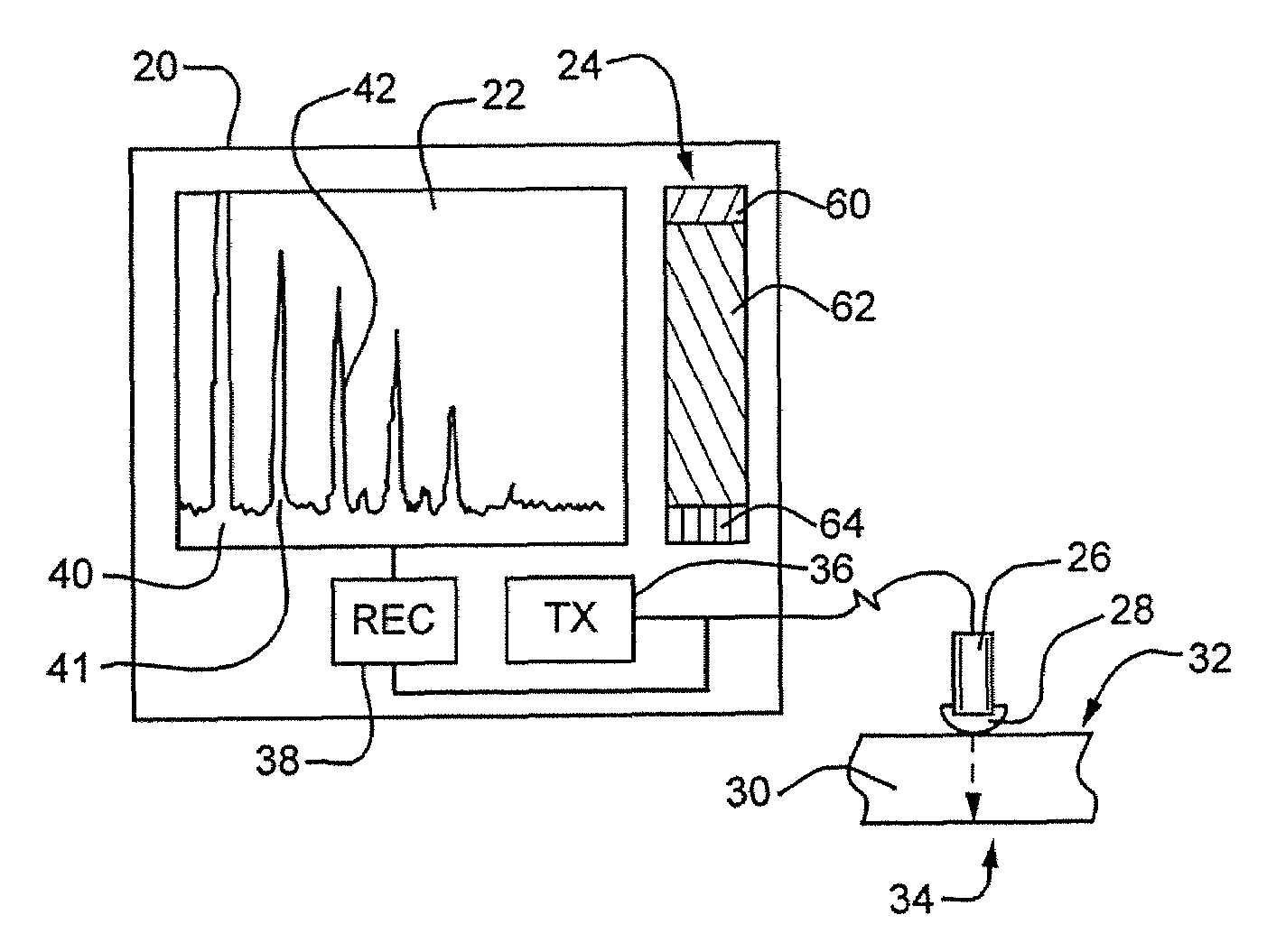 Ultrasonic inspection apparatus for inspecting a workpiece