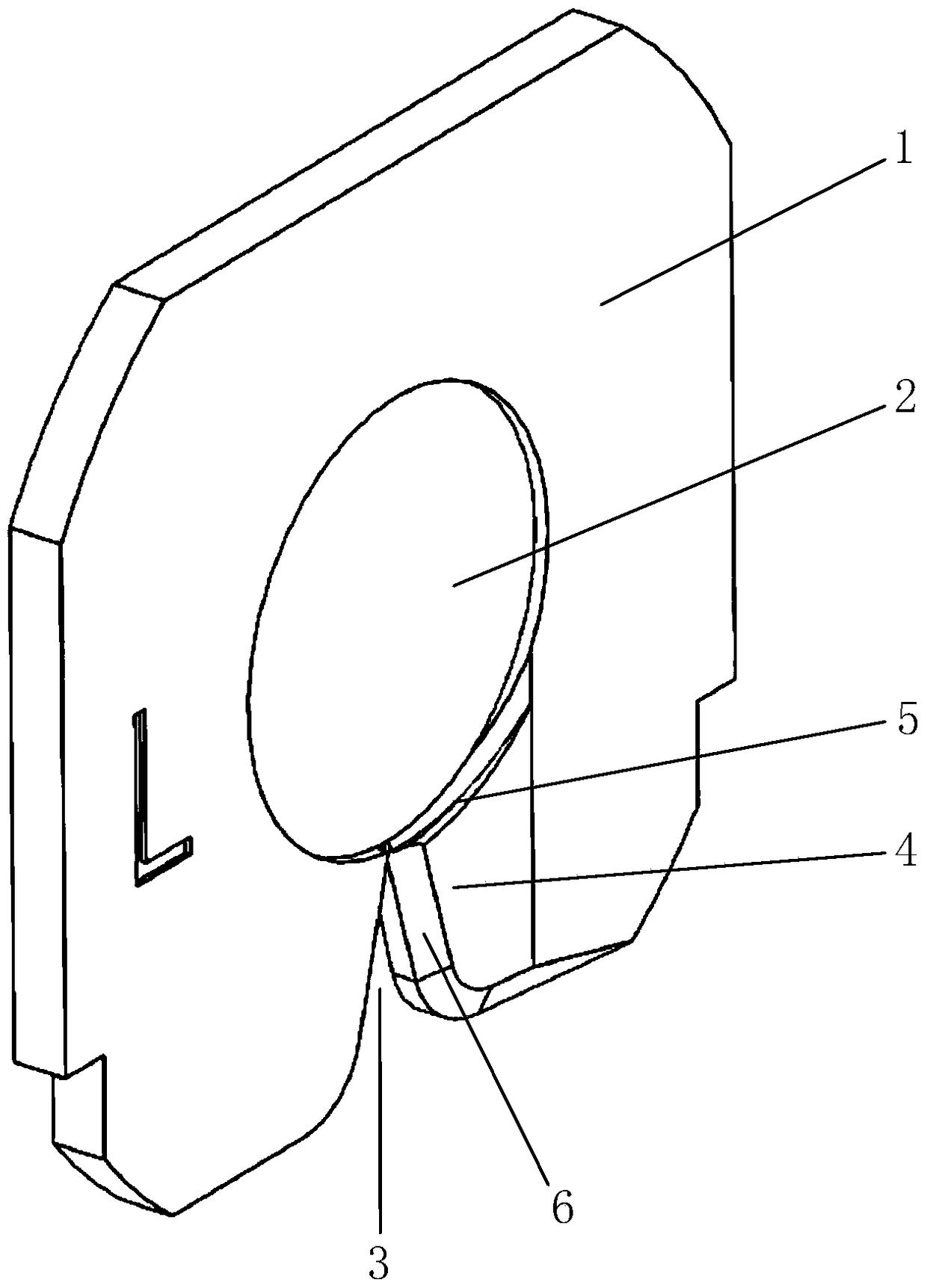 A septum for winding double coils