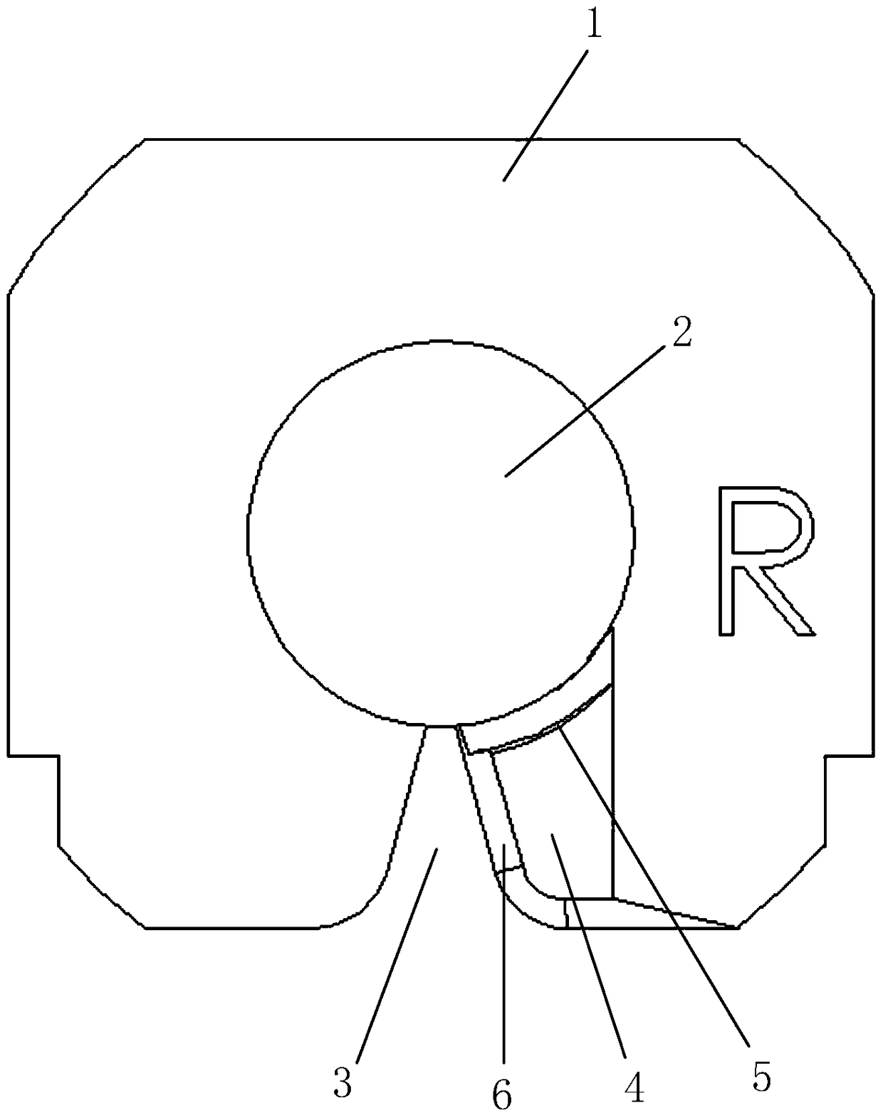 A septum for winding double coils