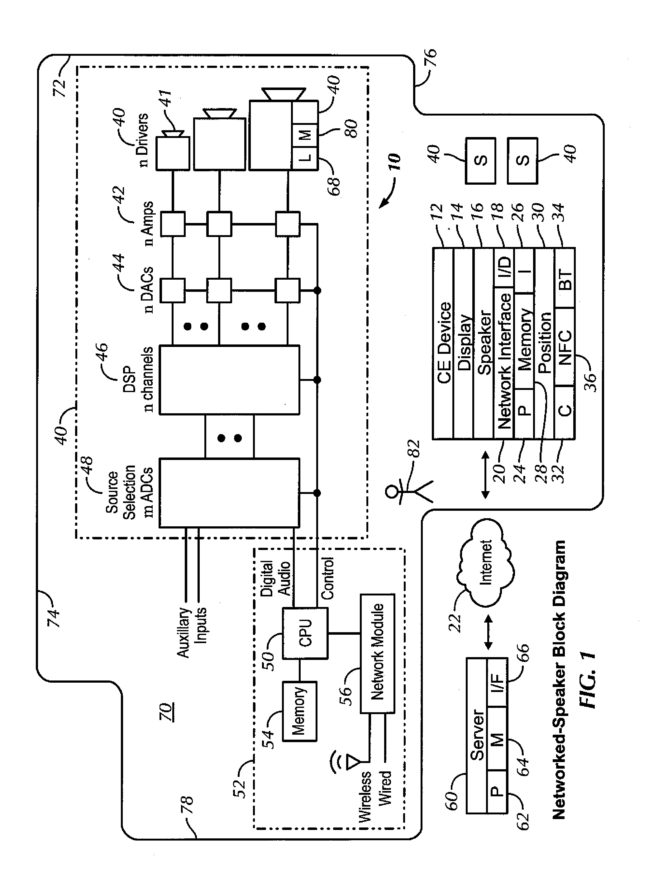 Distributed wireless speaker system with automatic configuration determination when new speakers are added