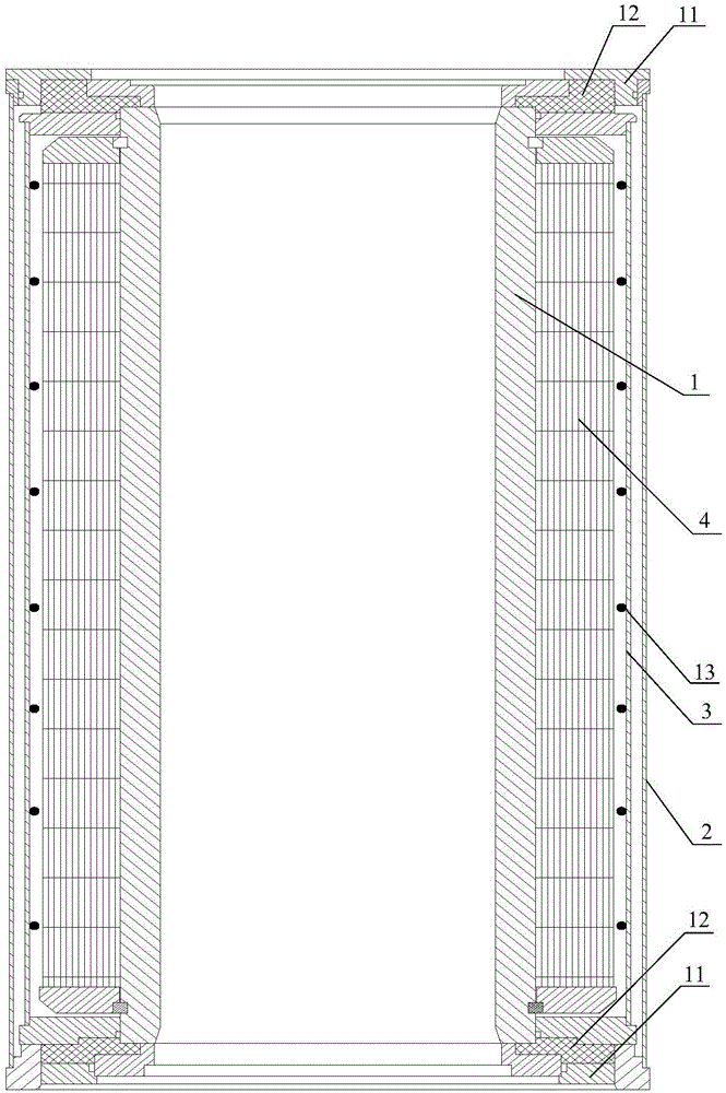 A super-high pressure working cylinder structure of a warm isostatic press
