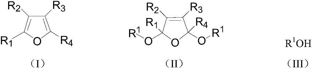 A kind of preparation method of 2,5-dialkoxy dihydrofuran compound