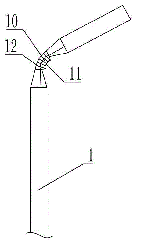 Molding mechanism for bending of suction tube