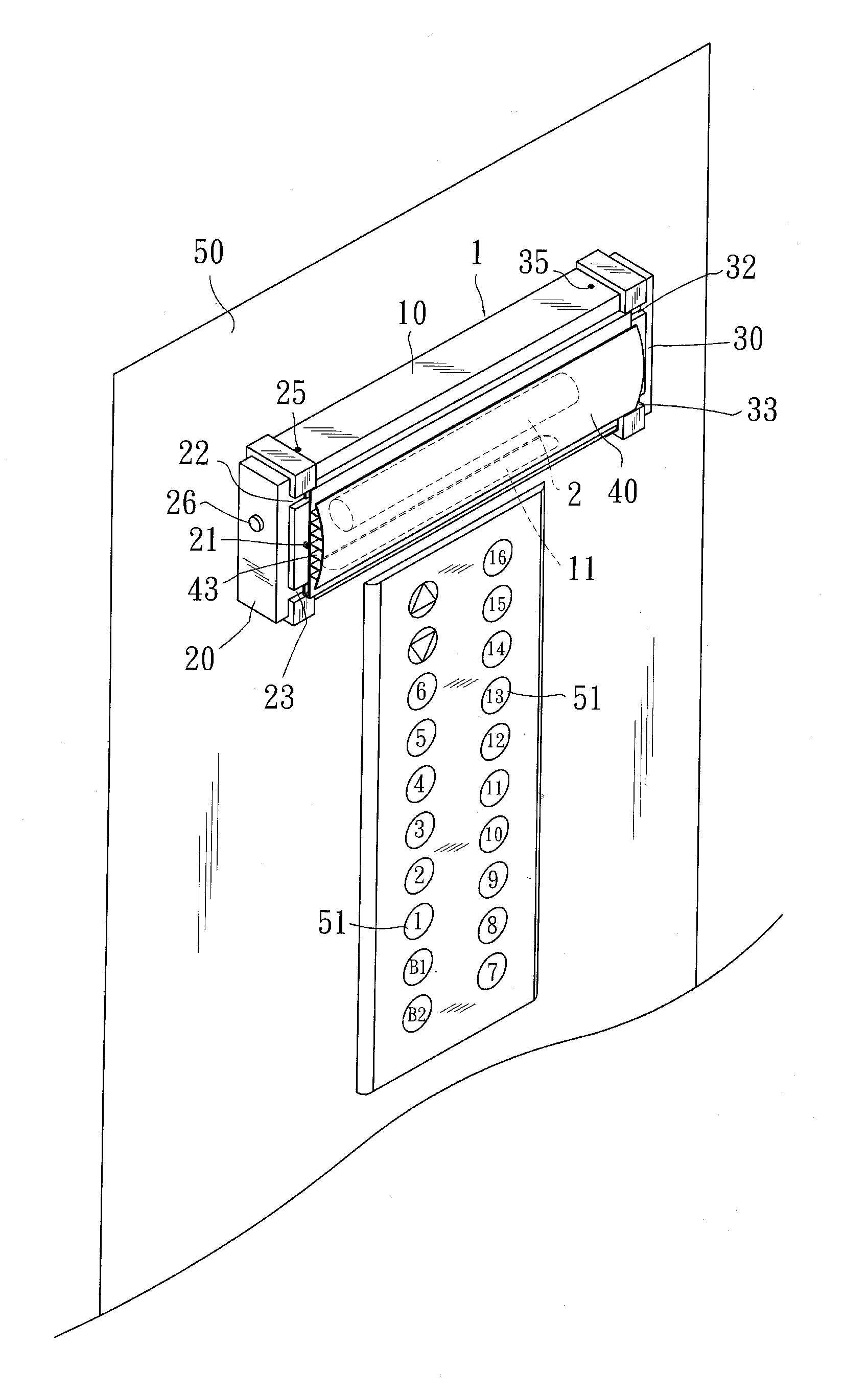 Germicidal device for elevator buttons