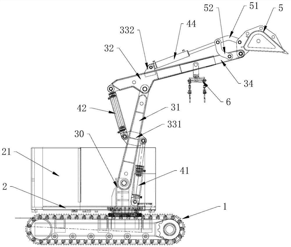 A telescopic crawler support transport vehicle and support transport method