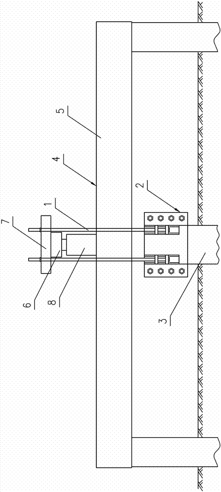 Pipe pile vertical static load testing connection device, and testing system and method using same