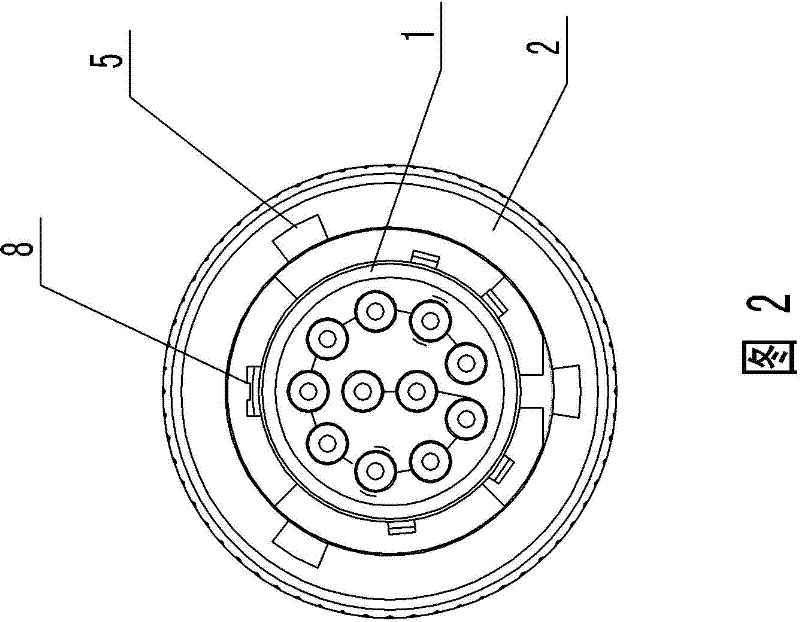 Locking and sealing electric connector