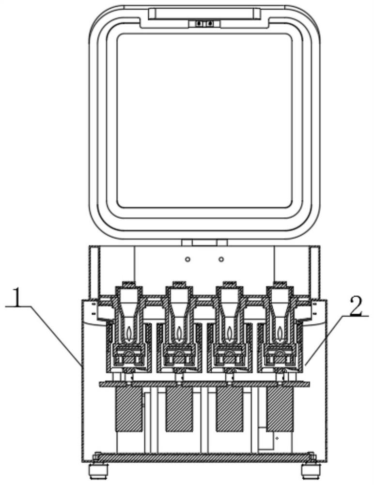 Room temperature type high-flux magnetic suspension photocatalytic reaction device and catalytic reaction method