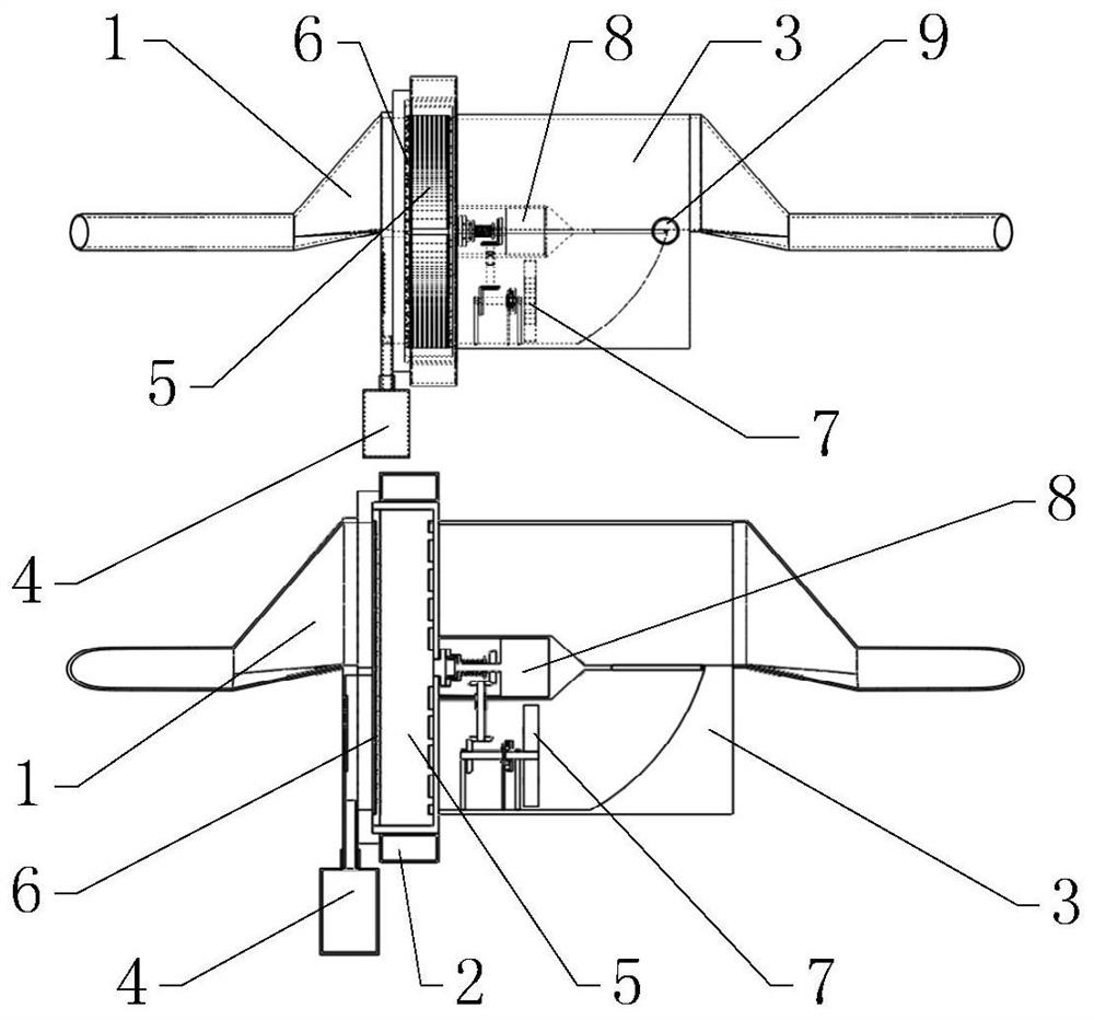 Air intake filter device for automobile engine