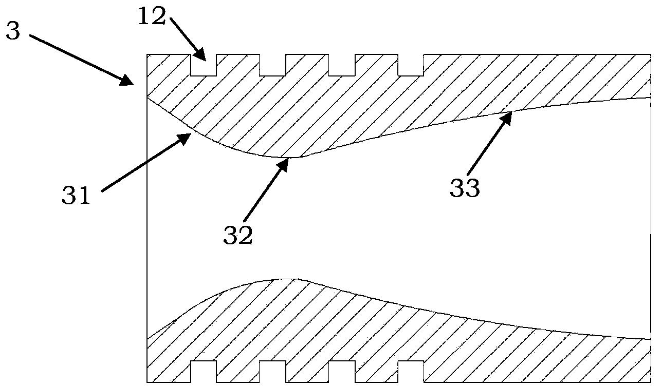 Six-unit tile-shaped plug nozzle cold flow test device