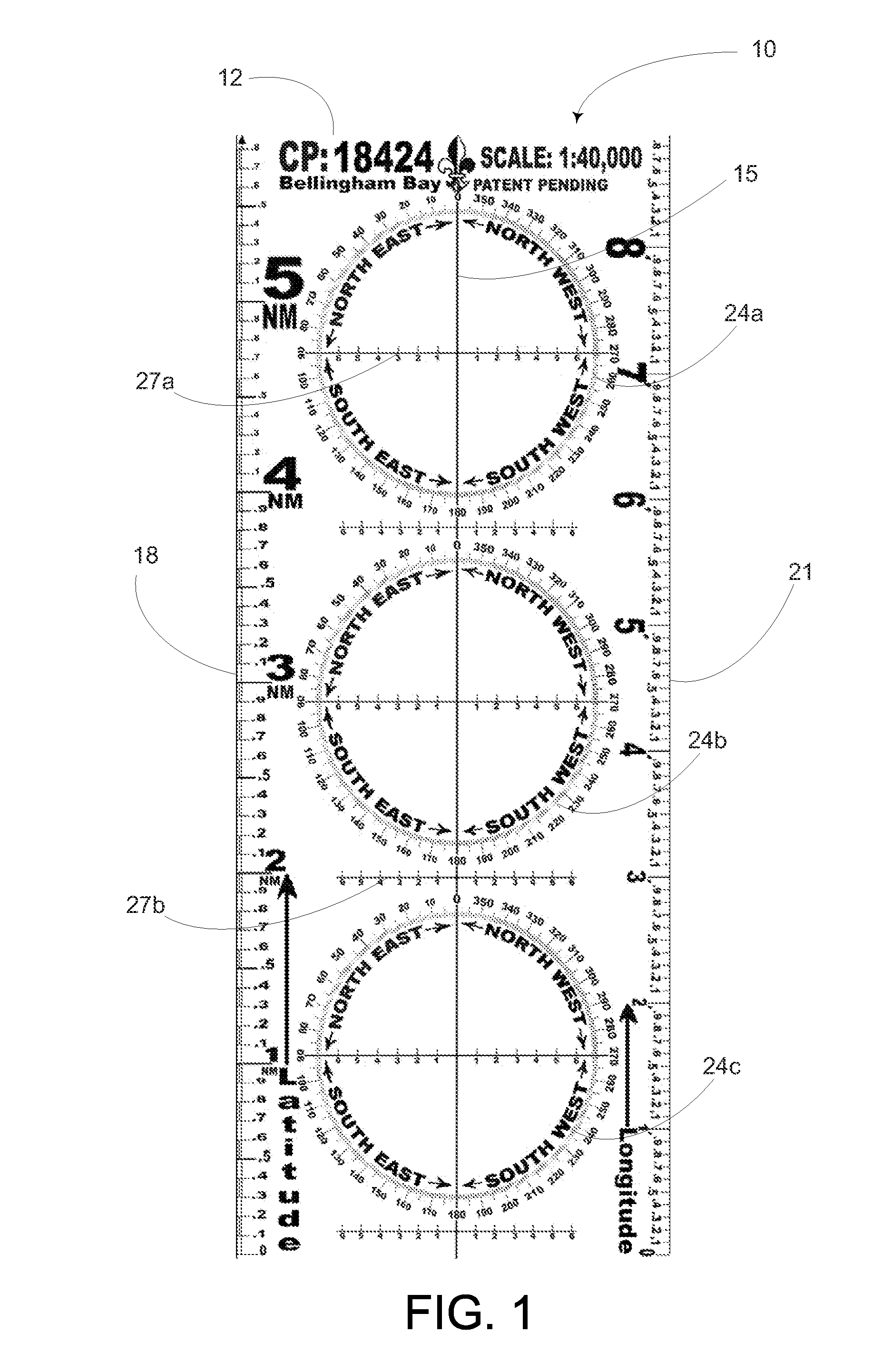 Chart specific navigation plotter and method for inexpensive production thereof