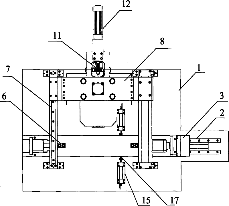 Sample automatic centering size measurement device