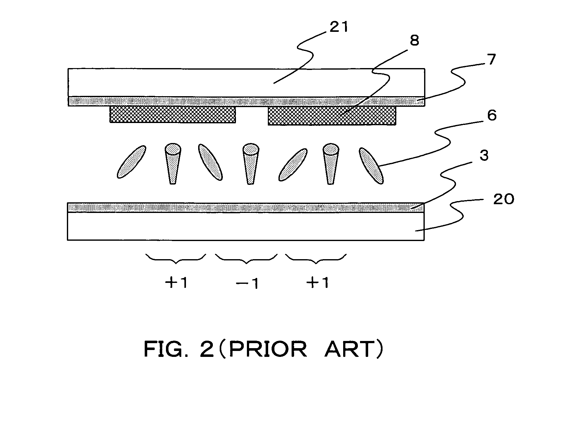 Liquid crystal display with common electrode having cross shaped alignment members