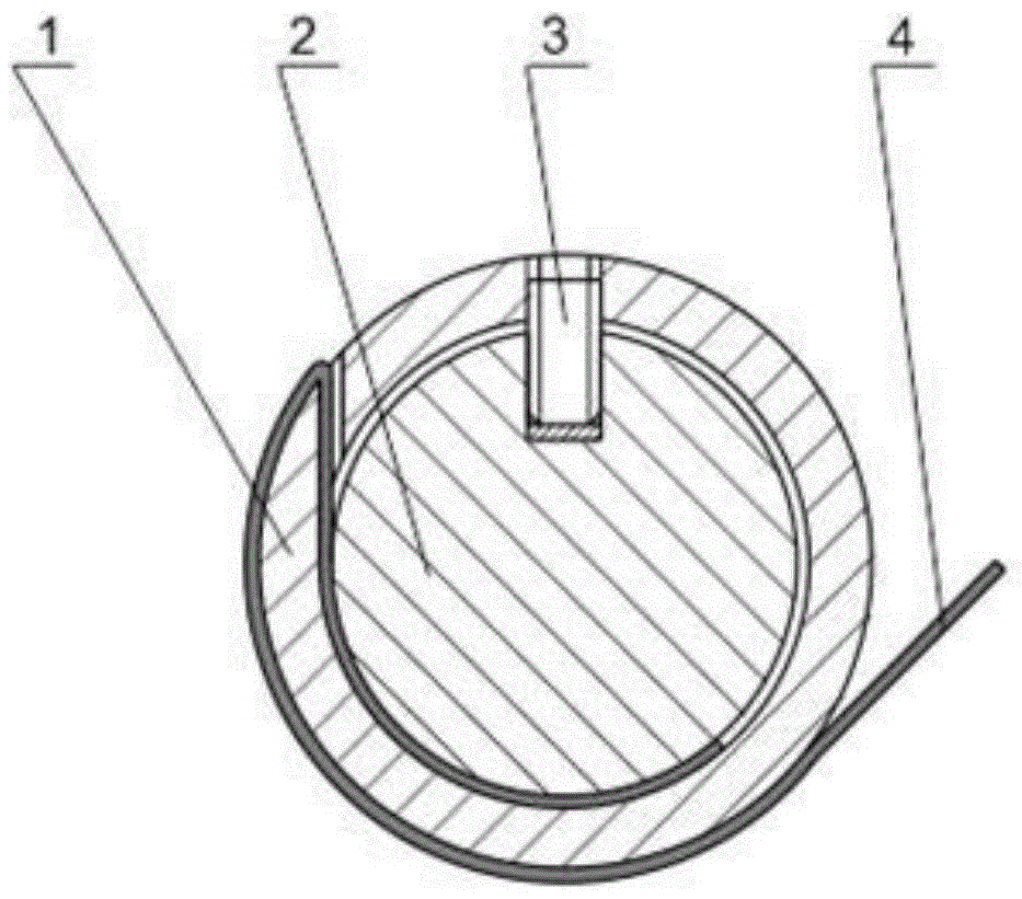 Flexible substrate winding and clamping device