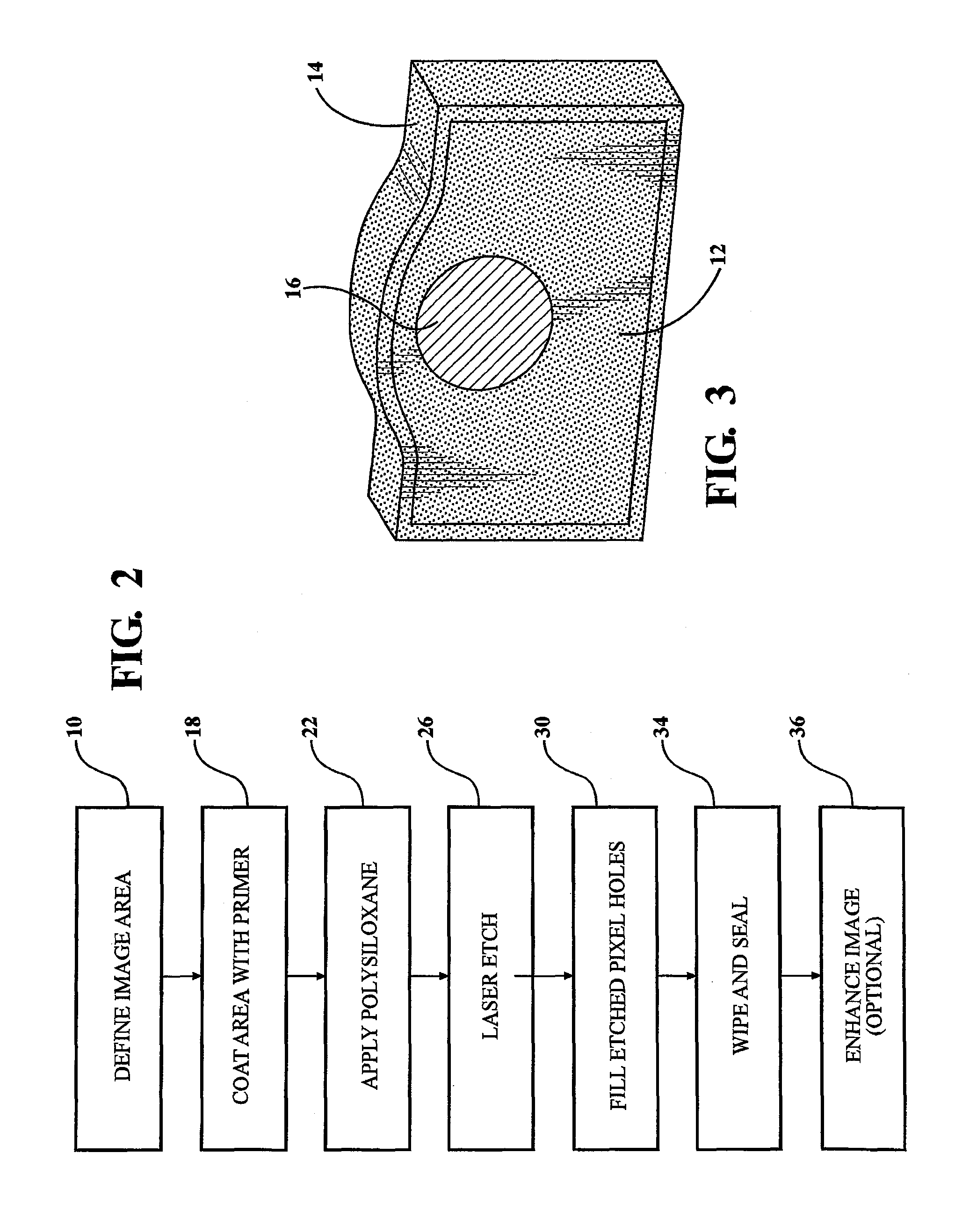 Method of creating an image on a stone substrate surface and resulting product