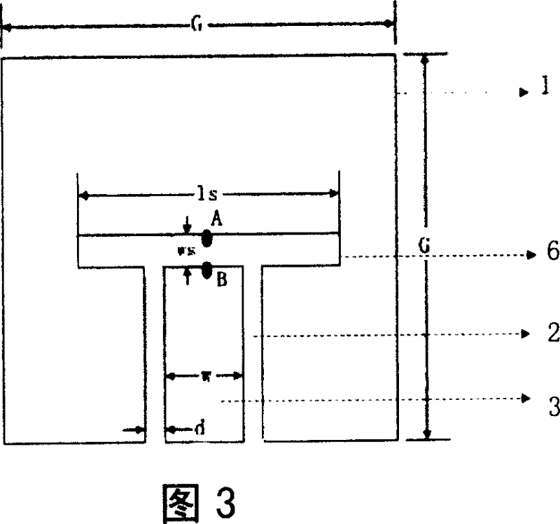 Variable frequency coupling feeder apparatus for wide-band microstrip aerial