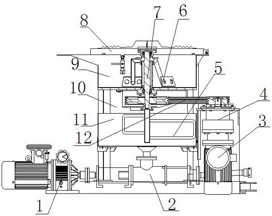 Slurry mixing conveyor for combined type wet concrete sprayer