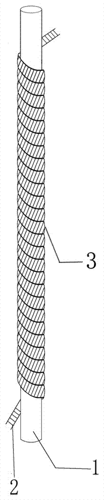 Composite sewing thread of silk and yarn covering structure