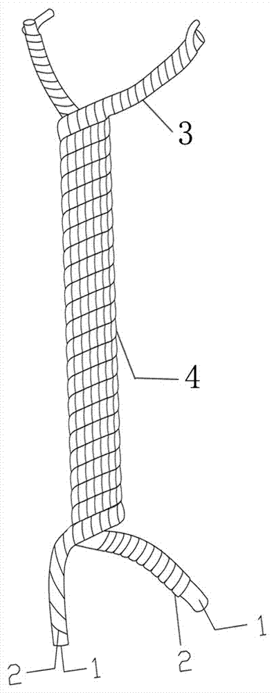 Composite sewing thread of silk and yarn covering structure