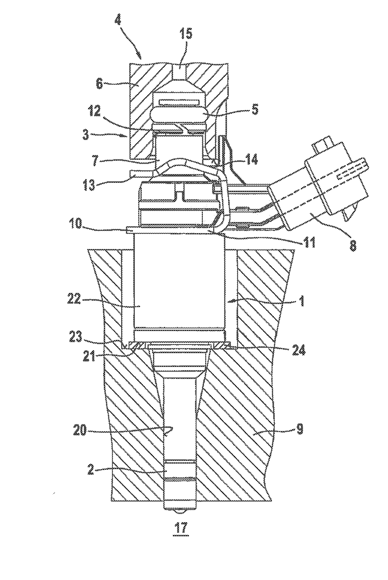 Decoupling element for a fuel injection device