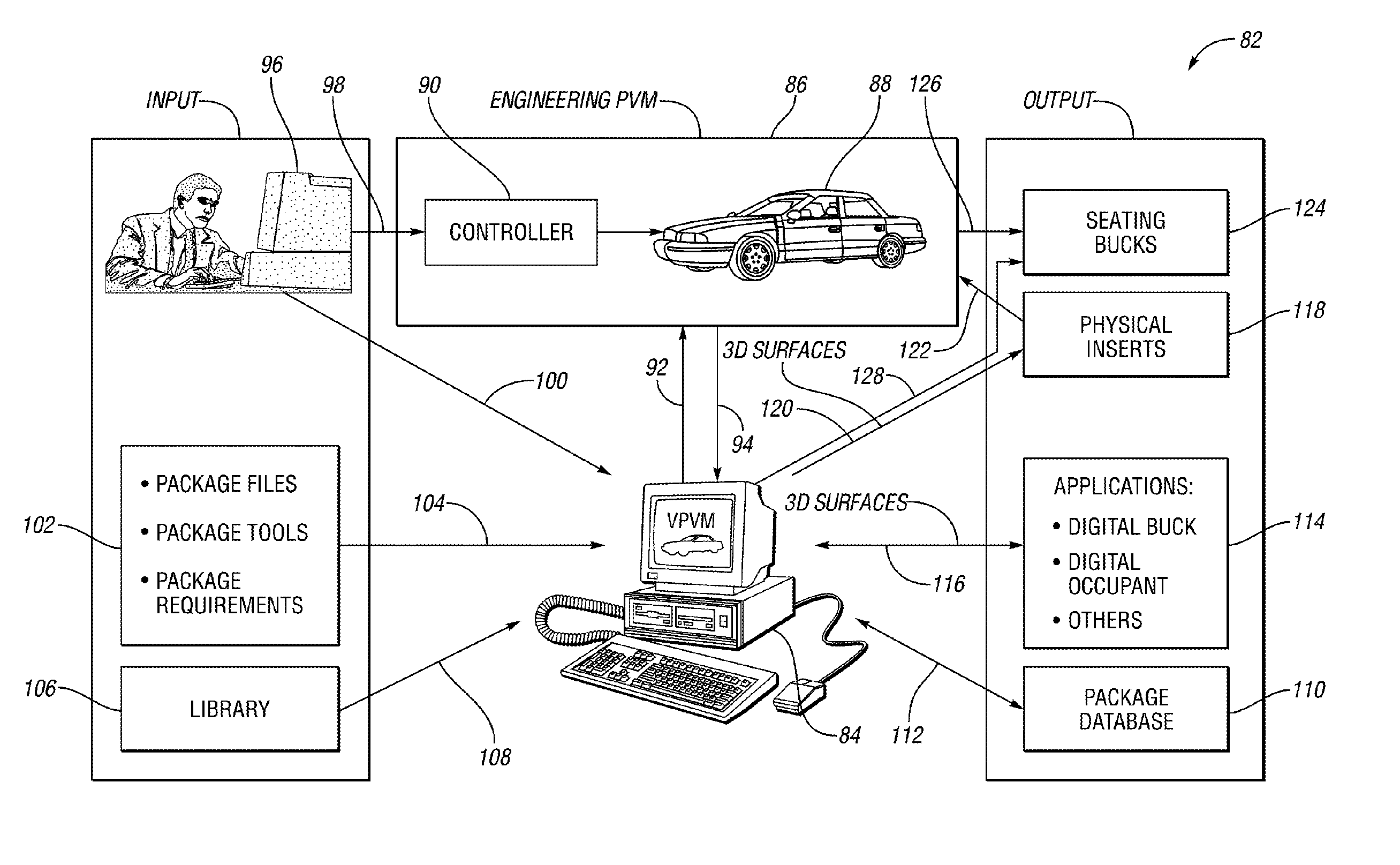 Method and system for developing a vehicle package