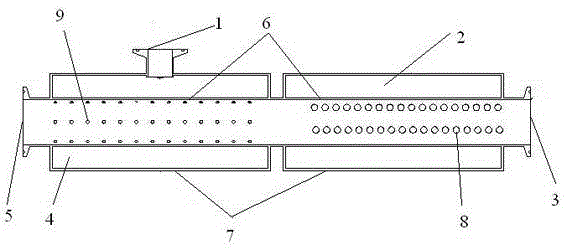 Pulsation vacuum sterilizer water cooling device and cooling method