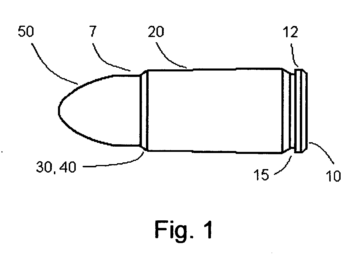 Cartridge and chamber for simulated firearm