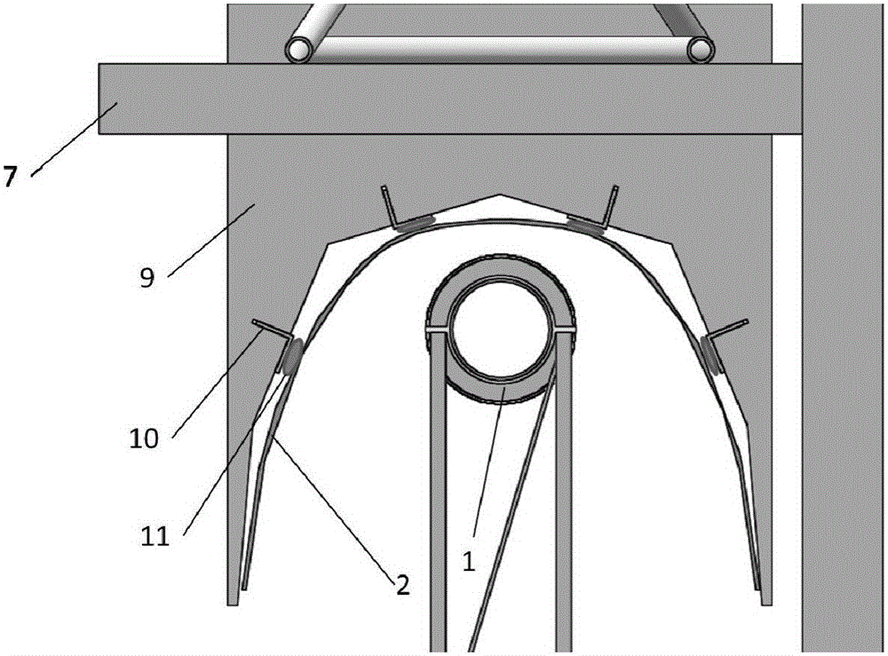 Heat absorber of linear Fresnel heat-collecting system