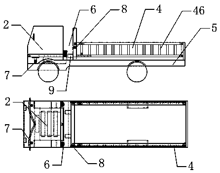 Ballast frame for trucks
