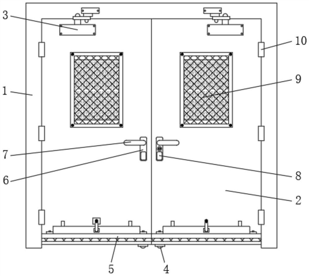 Improved fire-fighting fireproof door convenient to open and close