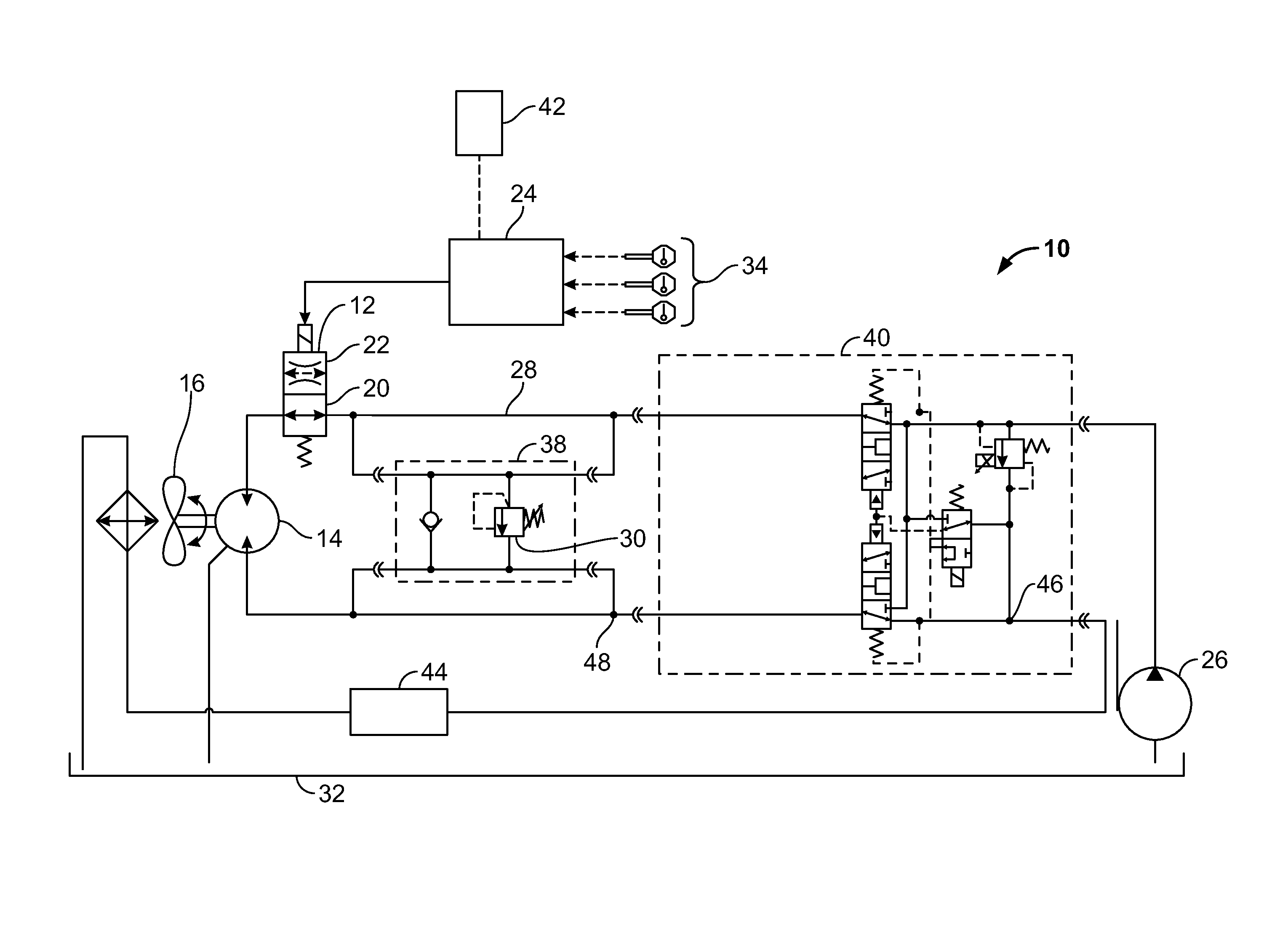 Work vehicle fluid heating system