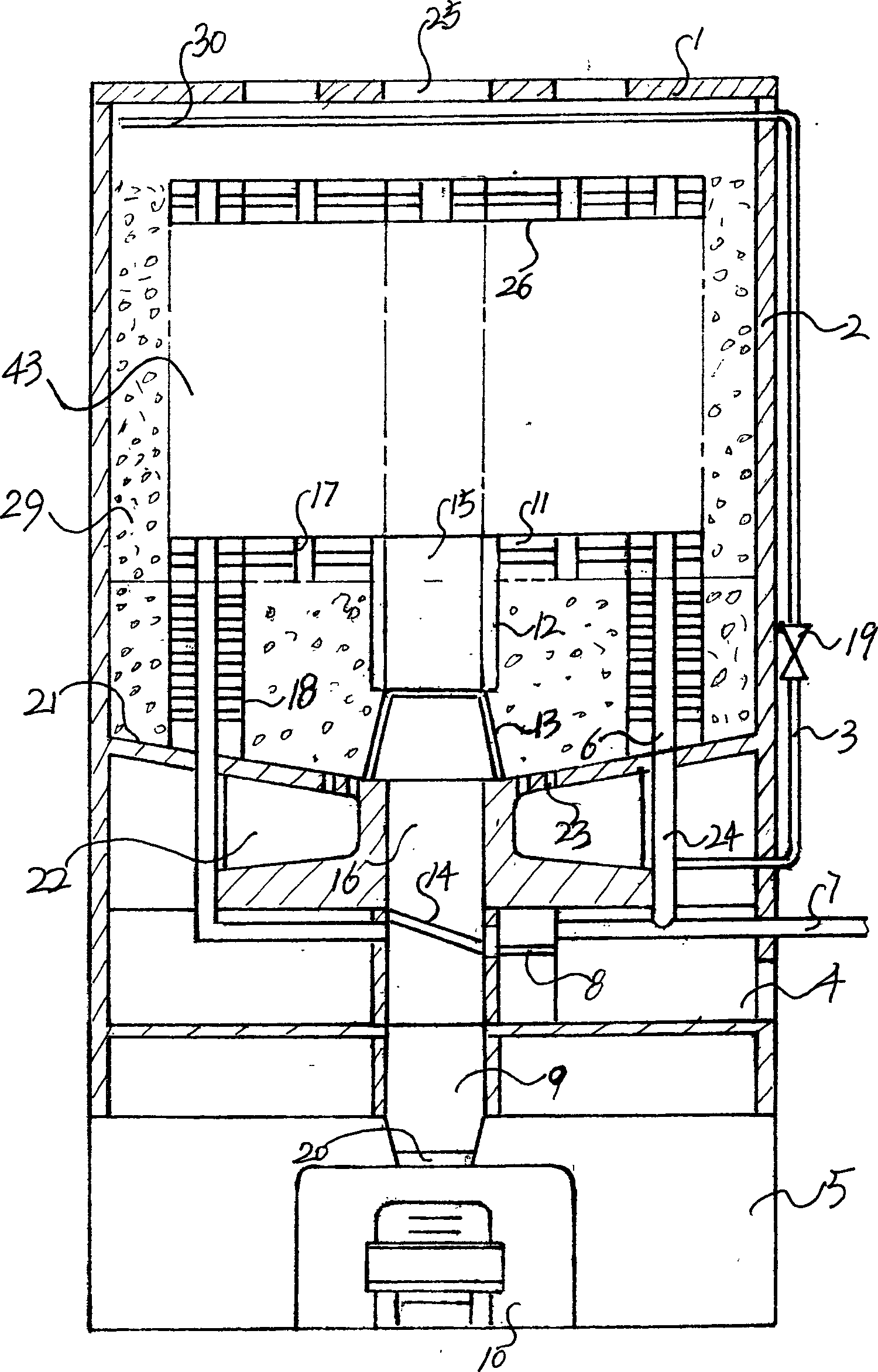 Full closed fermentation treating process for city life garbage and apparatus thereof