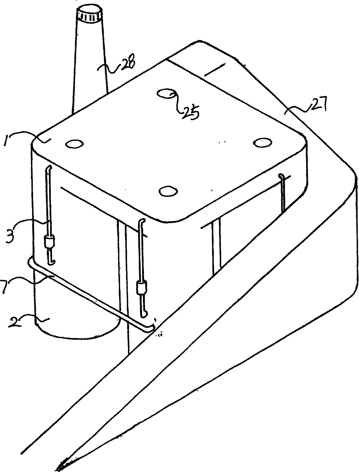 Full closed fermentation treating process for city life garbage and apparatus thereof