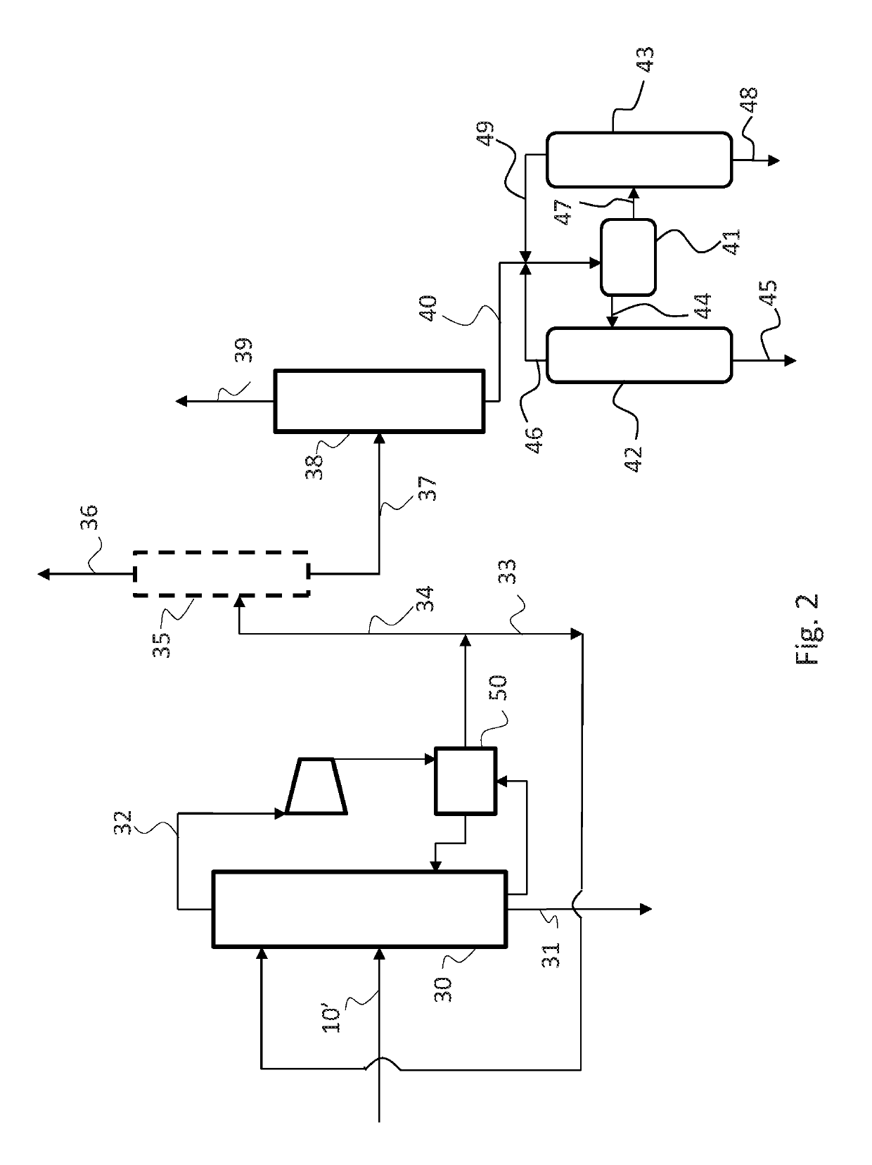 Process for recovering alcohols in a fermenter