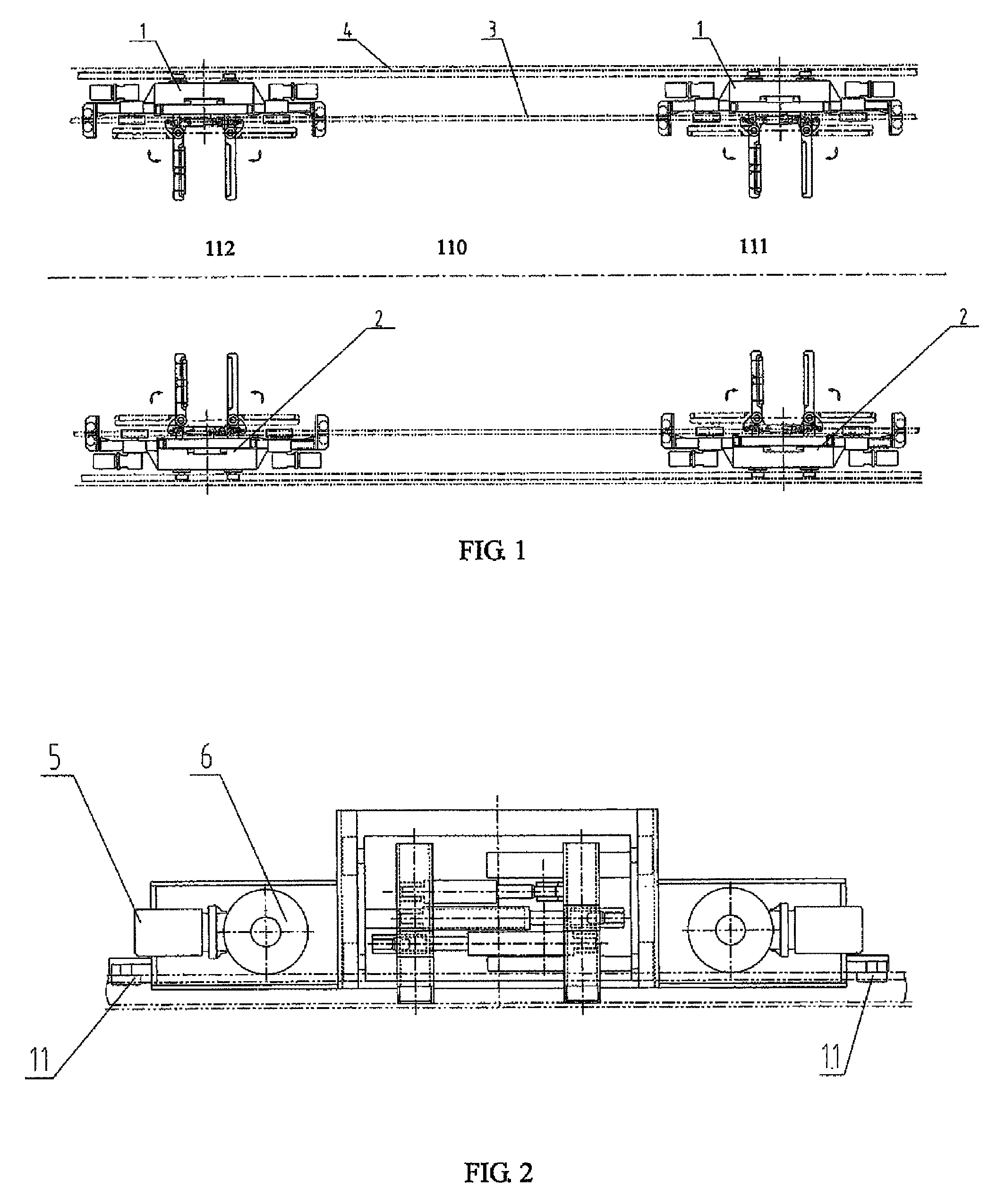 Trailer system and method for inspecting vehicle by radiation imaging of vehicle through trailer system