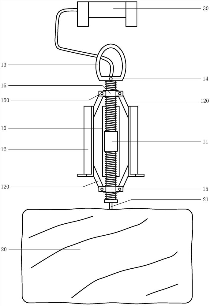 Hoisting device for fragile kettle tank top cover