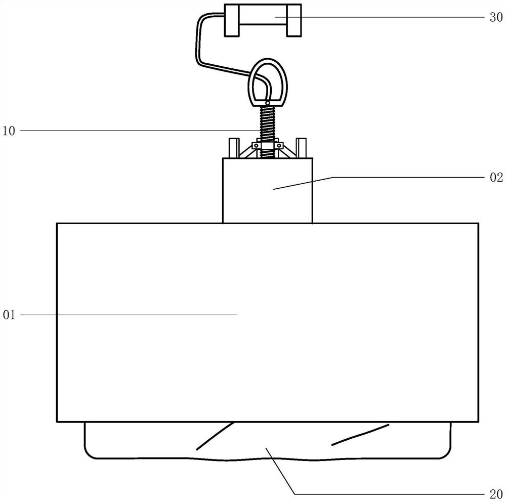 Hoisting device for fragile kettle tank top cover