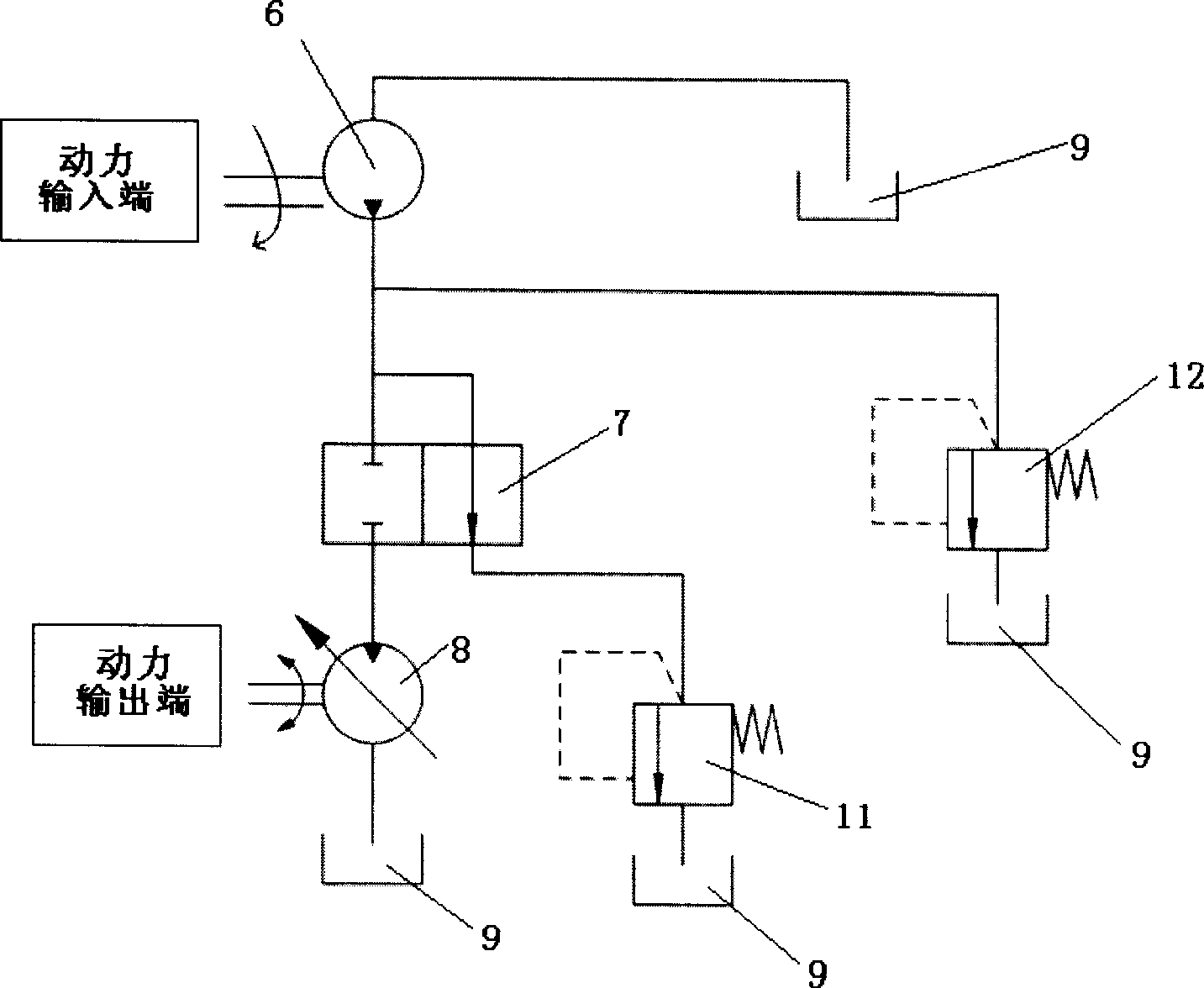 Gear change mechanism, and speed changing method of motor vehicles