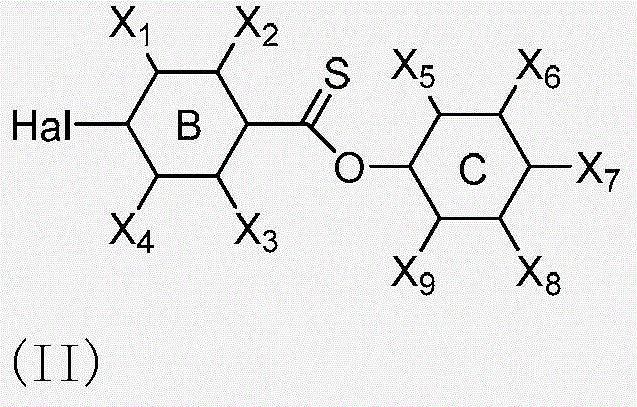 Preparation method of CF2O-contained monomer liquid crystal compound