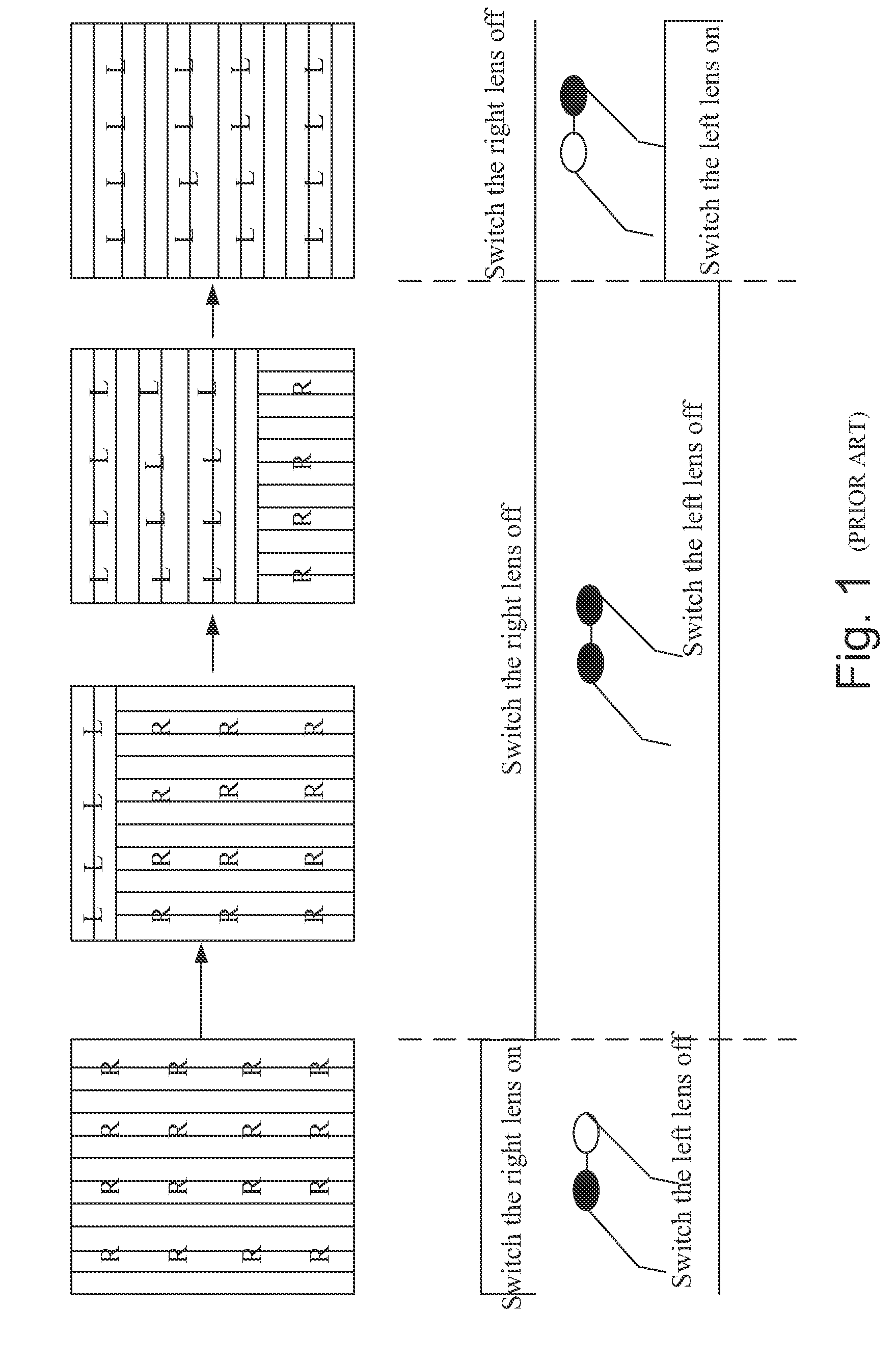 Liquid crystal display, system and method for displaying three-dimensional stereo pictures