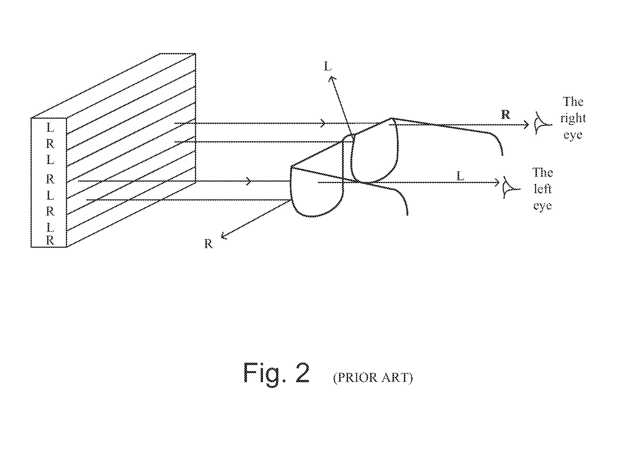 Liquid crystal display, system and method for displaying three-dimensional stereo pictures