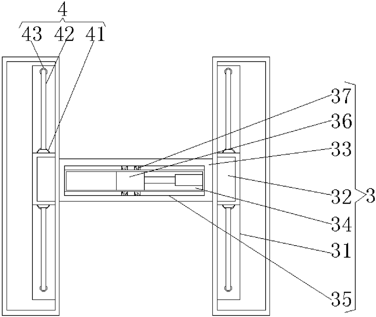 Steel plate grinding device