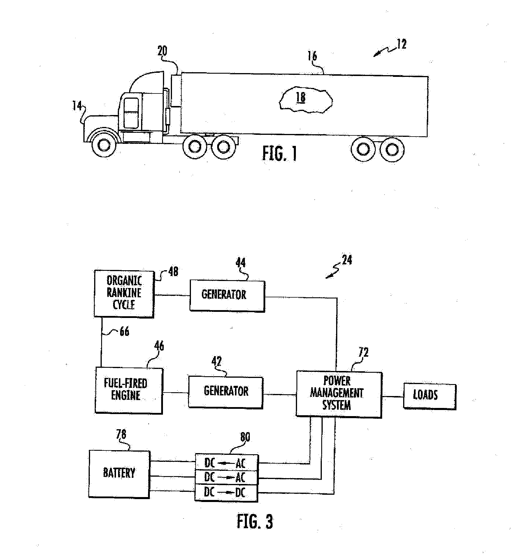 Organic rankine cycle augmented power supply system for mobile refrigeration units